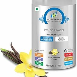 Naturamore French Vanilla Protein Powder | Multi-Source Protein | Vitamins, Minerals & Botanical Extracts for General Wellness |Clinically Proven | French Vanilla Flavor | 400 Grams-image-21
