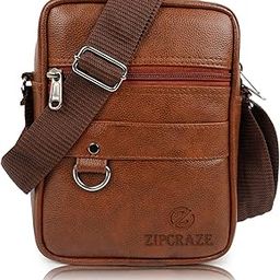 Water Resistant Multipurpose Synthetic Leather Sling Cross Body Travel Office One Side Shoulder Bag With Adjustable Strap for Men, Crossbody Mobile Messenger Bag, Corporate Gift for Men-image-70