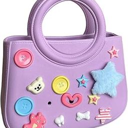 ™ Beach Tote Bag Waterproof EVA Trendy Beach Hole Bag for Outdoor Pool Holiday Purple | Womens Handbags & Bags-image-75