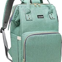 Amazon Brand - Solimo Baby Diaper Bags For New Born Baby for Mothers | Maternity Waterproof Bags for Travel | Multiple Pocket to Easily Organise Baby Essentials Diaper Backpack for Moms-image-81