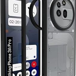 RIGGEAR Shockproof Sleek Hybrid Armor Back Cover Case for Nothing Phone 3a Pro (Clear PC + Black TPU Bumper)-image-77