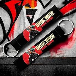 New Laser Tech Make Race Not War Keychain – 1 Pc | Compatible with All Bikes, Scooters, Cars & Home Décor-35