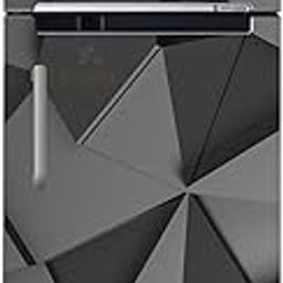 DesignDecor Black 3D Fridge Wallpaper | Refrigerator Sticker | Full Double Door Fridge Stickers | Freeze | Decorative Double Door Fridges Waterproof Self Adhesive Vinyl-16