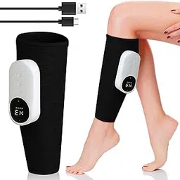 Cordless Calf Massager with Heat, Leg Massager for Pain and Circulation with 3 Modes and 3 Intensities,Revitive Circulation Booster for Legs,Type-C Rechargeable,Air Compression Massager-1 Pack (Black)-picture-13