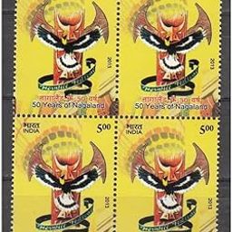 India 2013 50 Years of Nagaland Hornbill Eestival Nature Bird Stamp Block of 4 MNH Stamp Stampbazar-image-12