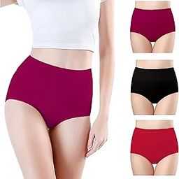 Combo Women's High Waisted Cotton Hipster Panty Ladies Soft Panties l Women Cotton Hipster Panty l Women's Seamless High l Women Underwear - (Pack of 3)-image-60