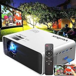 Verilux® Projector for Home Theatre Projector for Classroom IPL ICC Cricket 1080P Wifi Film Projector Synchronize Mirroring by WIFI/USB for Android/IOS VGA USB AV for Laptop Smartphone TV Movie-23
