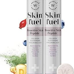 Wellbeing Nutrition Skin Fuel | Glutathione Tablets | Skin Glow and Radiance for Men & Women | Hyaluronic Acid, Grape Seed, Vitamin E (15 Effervescent Tablets) Pack of 2-image-27