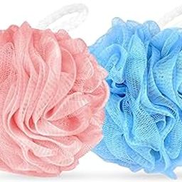 GLUN® High Cleansing Bath Large Loofah Sponge | Exfoliating Scrubber for Enhanced Lather & Smooth Skin (DS Pack of 2)-picture-42