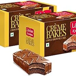 Lavian Exotique Chocolate Brownie Cakes Creme Bakes, 2 x 20 vegetarian cakes pack (40 cakes)-image-41