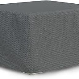 Covers & all Square Fire Pit Cover with Elastic, 160 GSM Duro Pro Breathable Non-Woven Fabric, Waterproof UV & Weather Resistant, Patio Lawn Garden Backyard Outside (36"L x 36"W x 12"H, Gray)-image-12