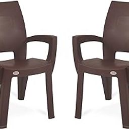 Supreme Villa Chair (Plastic,Brown,2 Pieces)-image-18