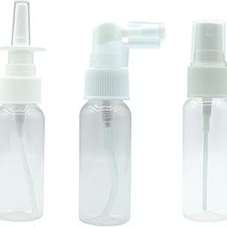 30ml Mist Bottles|Refillable Fine Mist Sprayers Atomizers|Small Empty Nasal Sprayer with Oils Spray Tops|Oral/Swivel Sprayers for Hygiene, Cleaning Personal Care & Aromatherapy-Clear,Pack of 3-picture-18