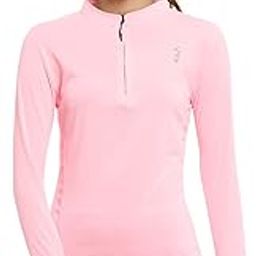 Women's Midnight Black Basic Activewear T-Shirt for Casual Wear | Mock Neck | Long Sleeve | Half-Zipper Closure | Polyester Jersey T-Shirt Crafted with Comfort Fit for Everyday Wear-image-40