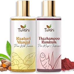 Tvishi Kasturi Turmeric & Kumkum Powder Combo - 100 G | Haldi Kumkum Set for Pooja | Sindoor & Wild Turmeric for Tilak, Pooja Samagri, Gifting & Festivals-image-58