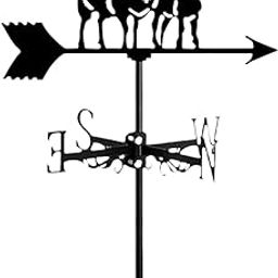 SECRET DESIRE™ Black Sheep Weathervane Art Metal Weather Vane for Yard Courtyard Roof Mount-image-88