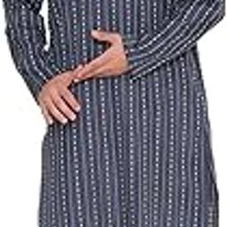 Men’s Kurta Pyjama Set – Poly Viscose, Regular Fit, Ethnic Print Design – Indian Traditional Outfit – Sizes 36 to 46 – Made in India-image-74