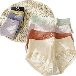 Seamless Mid Waist Panty Traceless Japanese Girls Underwear Ladies Cotton Crotch Skin Friendly Antibacterial Breathable Lace Edge (Multicolor) ADINA-PAK03PCS-FRILL-PARENTS-image-2