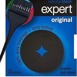 Godrj Expert Original Natural Black Hair Color Powder 3g Pack of 10 with Applicator Brush-image-52