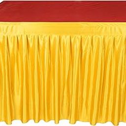 PRIYAKANT SAFAWALA Ganpati Decoration Table Jhalar Ideas At Home, Festival And Special Ganesh Chaturthi Decoration [Only Table Jhalar] (Size, Length 10 Feet And Hight 24 Inches, Golden)-image-58