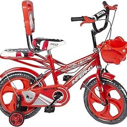 Speedbird 14-T Robust Double Seat Kids Bicycle for Boys and Girl - Age Group (3-6) Year (RED) (r)-image-79
