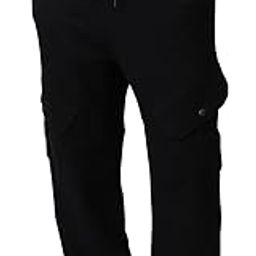 Air 1.0 Men's Solid Super Loose Fit 240 GSM Terry Cargo Joggers| Lightweight & Flexible Elastic Waist with Drawstring | Casual Joggers | Cargo Utility Joggers | Track Pants-picture-30