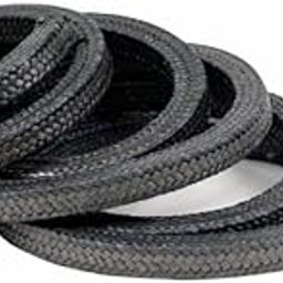 16mm Graphite Gland Packing Rope 16 MM Color Black, Graphite Braided Compression Packing for Pump Gland or Valve Stem or Mechanical Seal (2 Meter)-image-39