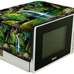 Digital Printed Peacock Microwave Oven Top Cover for 20 Litre. (14 * 34 inches) (Green)-image-17