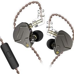 Concept Kart Pro Hifi In Ear Monitor Earphone Bass Sound IEM Headphones Noise Cancelling Earphone With Mic 0.75 Mm 2 Pins Detachable Cable For Phone Android MP3 MP4 Music, Grey-17