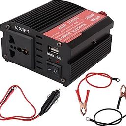 AllExtreme EXPINT02 200W Heavy Duty Portable Power Inverter 1 USB Port Charging DC to AC Output Socket with Cooling Fan for Laptops Smartphones Lights Car Gadgets Camping Equipment Vehicle Electronics-20