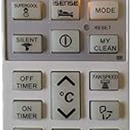 LipiWorld® 168 AC Remote Control (Supercool) with Display Light (Pls Check Second Image Old Remote Exactly Same Remote Will Only Work) Compatible for HITACHI AC Remote with Backlight-image-2