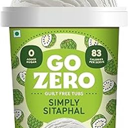 Go Zero Simply Sitaphal Low Calorie Guilt Free Icecream Tub, 500ml-10