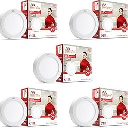 Murphy CBL Round Surface Down Light (Warm White, 9Watts,Aluminium) - Pack of 5-image-23