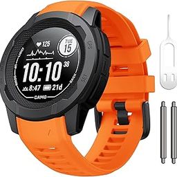 NotoCity band for Garmin Instinct Garmin Instinct 2 wristband 22mm Soft Silicone Replacement Watch Strap Compatible with Instinct 2 Solar/Tactical-12