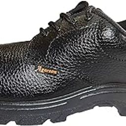 Agarson Ladies Safety Shoe Unisex Safety Shoes with Steel Toe Lace-up Color Black (Size -6)-picture-23