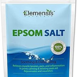 Elemensis Naturals Epsom Salt Granule(Magnesium Sulphate) For Bathing, Relaxing Foot and Pain Relief Therapeutic Spa Treatment & Refreshing Body, 1kg(Pack of 2, Each 500gm)-image-18