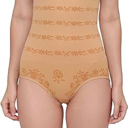 Microfiber Women's Seamless High Waist Tummy Control/Tummy Tucker Shapewear Panty-image-5