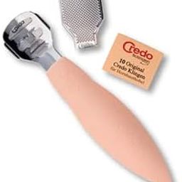 Credo Solingen Germany Foot Care Pedicure for Callus & Corn Remover, Hard Skin Remover, Soft Handle, 10 Blades - Pink Color-image-1