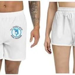 Unisex Regular fit 'Shark | All Sharks were Born Swimming 02' Polyester Shorts [Size S/28In to XL/40In]-image-45