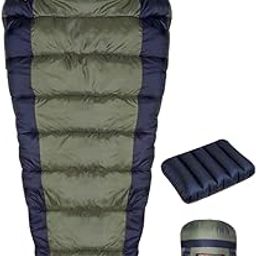 RhinoKraft Camping Sleeping Bag - 3 Season Warm & Cool Weather - Summer, Spring, Winter, Lightweight, for Adults & Kids - Camping Gear Equipment, Traveling and Outdoors-image-98