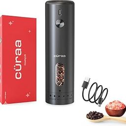Cüraa by YFL Home Electric Pepper Grinder | Automatic Salt and Pepper Mill with External Adjustable Coarseness for Precision Seasoning, One-Hand Operation, Rechargeable Pepper Grinder for Kitchen-image-74
