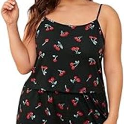 Women's Printed Nightsuit Cami Top and Shorts Sleepwear Set - Trendy and Comfortable Nightwear-image-42