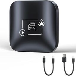 ETZIN 2 in 1 Wireless CarPlay Adapter & Wireless Android Auto Car Adapter, Wireless CarPlay Adapter for Wired CarPlay & Wired Android Auto Car Converts Wired to Wireless for Cars from 2014 EPL-1227WA-13