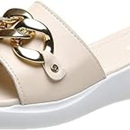 Ladies Slippers Women summer metal buckle flat thick bottom beach slippers outdoor all-match sandals home durable slippers beige (Color : 1, Size : 38)-image-32