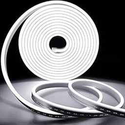 DOJI 5 Meter neon Light Waterproof led Strip Lights, Flexible neon Lights for Decoration | neon Strip Light for Customized Name | Rope Light for Indoor,Outdoor,Tv,Gaming Room (White)-10