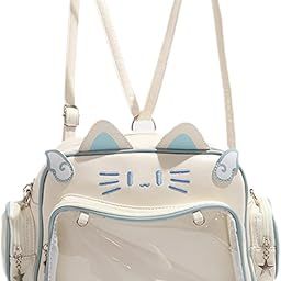 Cat Ita Bag Portable Pin Display Backpack for Halloween Girls Party Supplies Blue | Womens Handbags & Bags-image-32