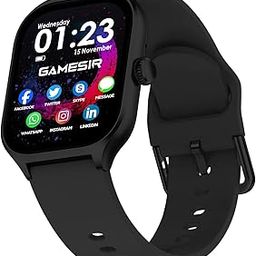 GameSir H18 Pro Smartwatch with Long Battery Life, 2.01" High-Resolution Screen, Bluetooth Calling, IP68 Waterproof, TFT Display, Luxury Design for Men & Women (Black)-picture-23