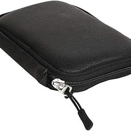 Wolfano Shockproof, Waterproof, Portable Hard Disk Case Enclosure Cover Bag Pouch -casing for 2.5 inch External Hard Drive harddisk HDD/harddrive 500gb 1tb 2tb 4tb.Universal (Black Leather)-picture-3