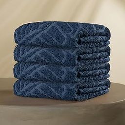 Musa Banana Face Towels | 400 GSM | Terry Face Towel Set of 4 with Free Bag | Super Soft & Ultra Absorbent Towels for Facewash | Face Towel for Women, Men (Midnight Blue)-34