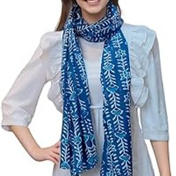 Digital Printed Pure Cotton Yarn Dupatta, Traditional Indian Wear for Women & Girls/Bright and Fast Colours/Summer Speical/No Colour Bleed or Fading-image-8